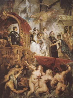 Peter Paul Rubens The Landing of Marie de'Medici at Marseilles (mk080 oil painting picture